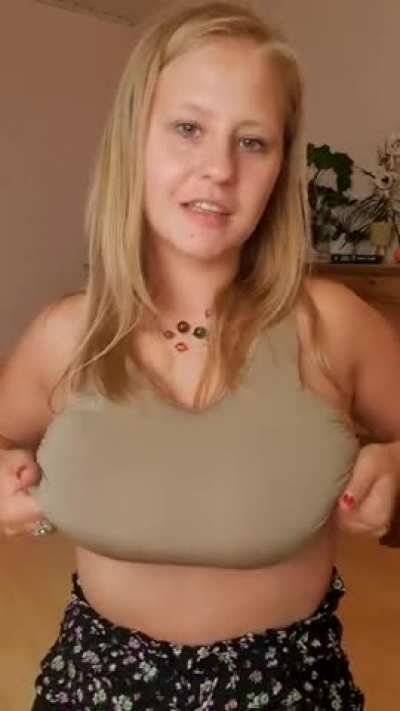 As your fuckdoll, I want to loyally warn you that today as I ride you these tits will regularly slap against your face