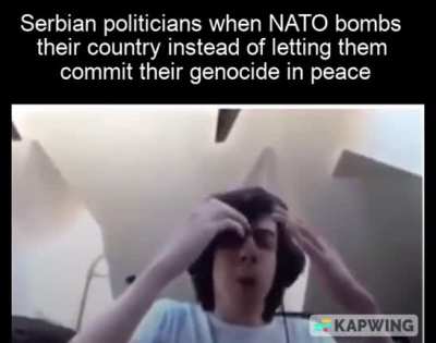 I'm sorry but the genocide must stop.