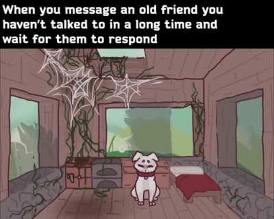 "Hey man, it's been a while. Why did we stop talking? I miss you."