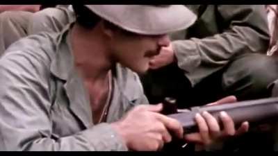 American Soldiers shotgunning weed in Vietnam