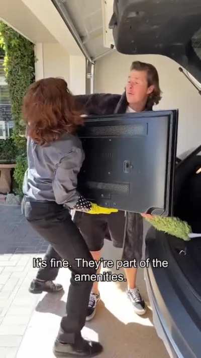 When people take things from Hotel