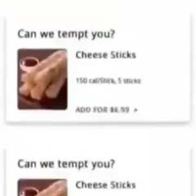 I am very tempted
