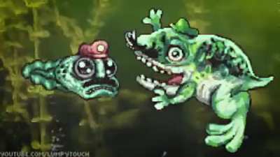 Super Mario as tadpoles. This is just wrong.