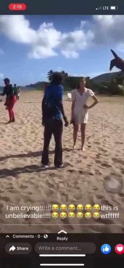 The Ultimate Karen&hellip; tourist visiting an island and demands the local children to stop training on the beach so she can relax and calls the cops&hellip;