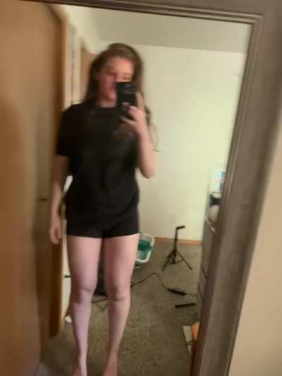 Surprise no undies or bra underneath