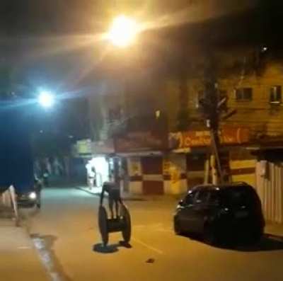 Man in Rio de Janeiro, Brazil thinks he&rsquo;s a circus performer but forgets that he has a grenade inside his pocket..