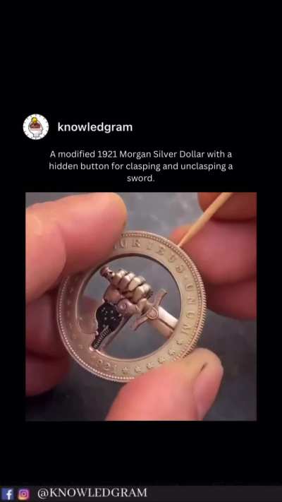 Absolutely incredible modified coin. That's a piece of art