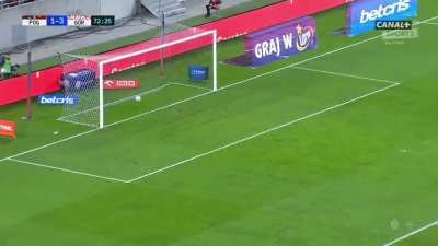 Lucas Podolski scores outrageous goal from inside his own half
