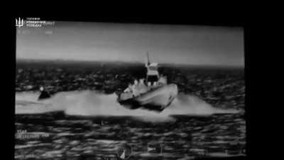 Footage of Ukrainian Main Intelligence Directorate (GUR) special forces raid on Russian occupied Tendra Spit few days ago. Kherson Oblast, 2024.
