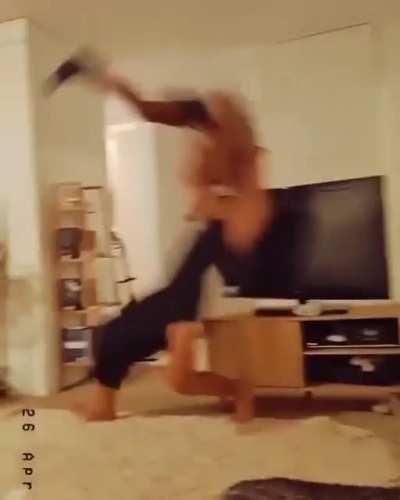 Drinking and lifting such a weight? WCGW?