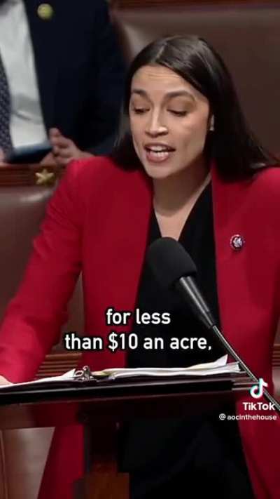 AOC is tired of the oil lobby's bullshit