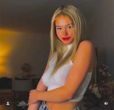 Adjusted for areola visibility. God she was the hottest girl on the planet when she never wore a bra&hellip;