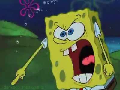 Spongebob uses ZA WARUDO