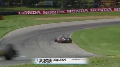Grosjean&rsquo;s team radio after Ericsson actually hitting him: