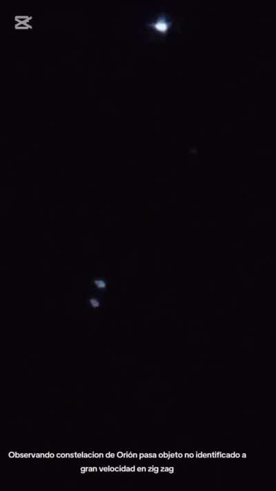Object recorded with my telescope in front of the Orion Constellation.
