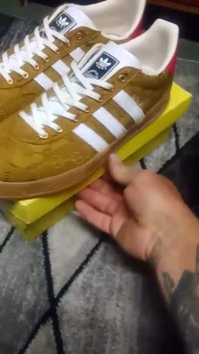 🔥Gucci x Adidas Gazelle's 🔥&bull; Video Review &bull; 97shoe &bull; $45