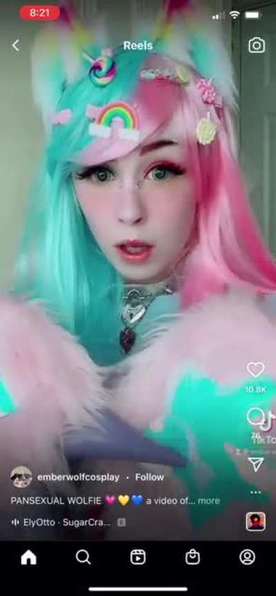 Thank you Instagram, for recommending this “pansexual wolfie” video to me.