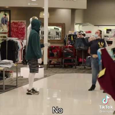 The mannequin scaring everyone in Target gets a ticket