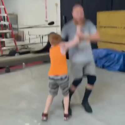 I took my kids to the gym where I&rsquo;ve trained for professional wrestling for the last 16 years. My oldest is a natural and my youngest is a true heel.