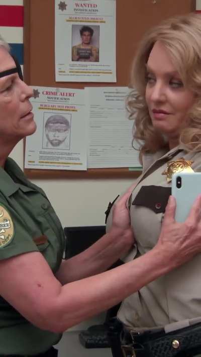 This insane bit with Jamie Lee Curtis lol.