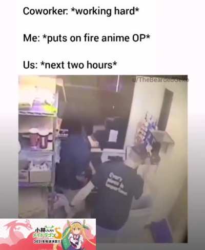 I wish I had colleagues that were weebs. (sound on)
