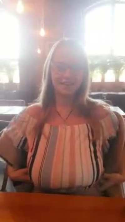 Whenever I show my huge boobs in a restaurant where there are other people, of course before the food is served, my appetite and hunger doubles. Adrenaline plus stress. Heh