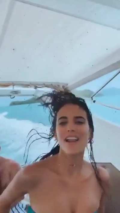 on a boat