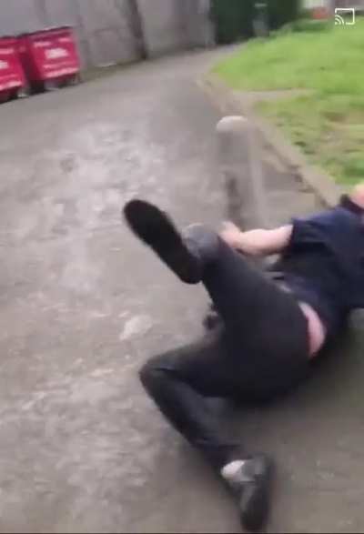 Jumping on a liquid filled bag.