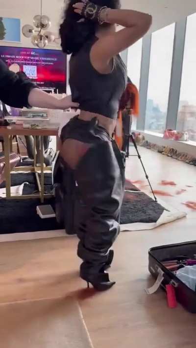 In chaps