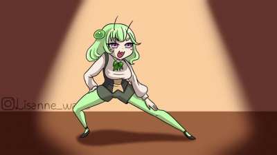Waifu stick bugged! (animated by me, OC by u/Merryweather)