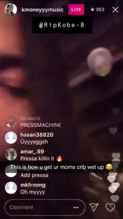 K Money the menace 😭🤦&zwj;♂️🤦&zwj;♂️🤦&zwj;♂️ Tb vid 2017 to his Ig live antics. (Waiting for the netbang ig pages to steal this)