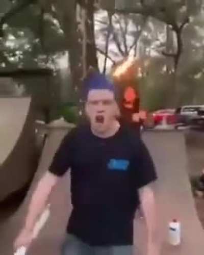 He did it, he did the flip