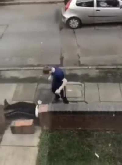 Gets knocked out after stealing from people's cars
