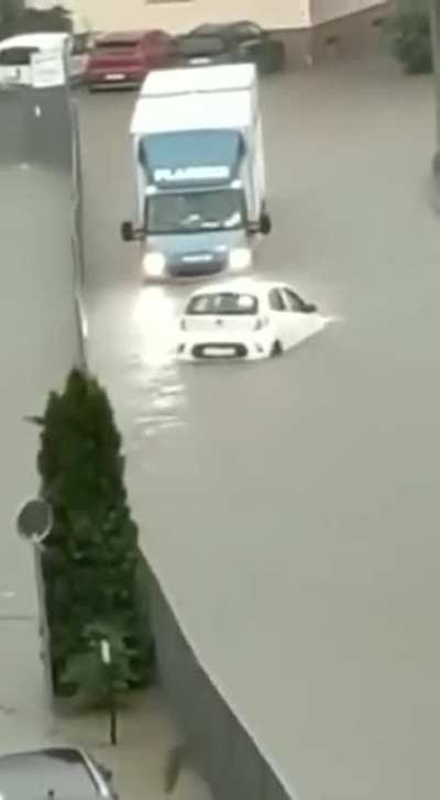 "I'll be he's in a hurry to get to work, too."
