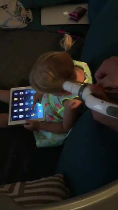 What happens when you ask your husband to do your toddler&rsquo;s ponytails&hellip;