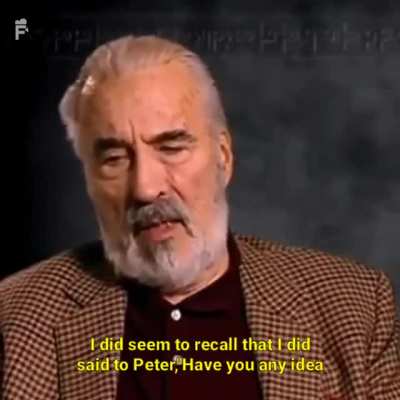 Christopher Lee is scarier than Saruman