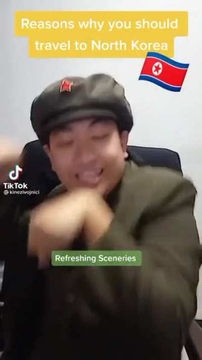 North Korean Propaganda tiktok account,