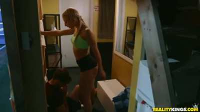Abella Danger catches perv filming her at the Gym!
