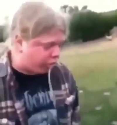 Although he was unable to talk, he&rsquo;s still having a good time