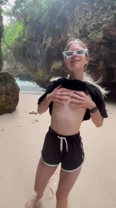 the wind caresses my nipples so pleasantly