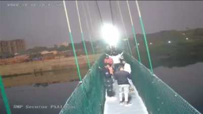 The bridge that collapsed in India