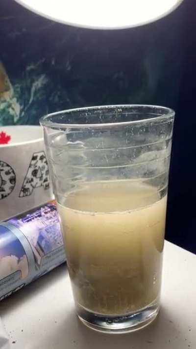 There&rsquo;s a brown rock inside the cup, wth is going on?
