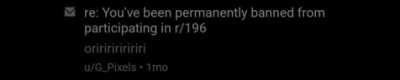 IM BACK R/196 WOOOO