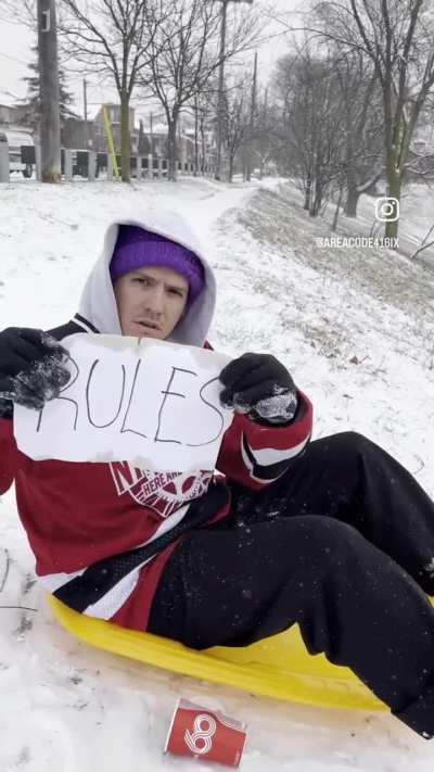 Torontonian Is Tired We Can&rsquo;t Toboggan in Toronto so he Creates a Toboggan Club