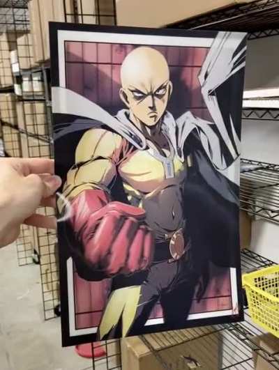 My One Punch Man 3D Lenticular Fan Artwork ... hand drawn &amp;amp; self-produced!