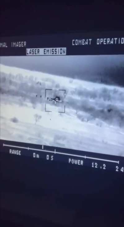 STUGNA-P ATGM fired at target. Ukraine 2023