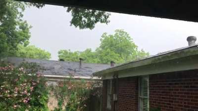 Quick afternoon shower from the patio