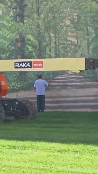 Man painting