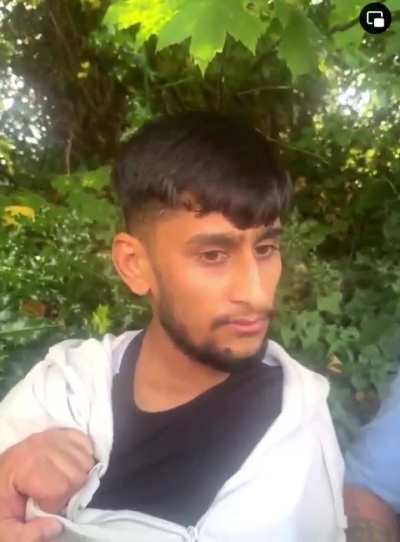 A man in the UK is confronted after he tried to meet a 14 year old girl he met online
