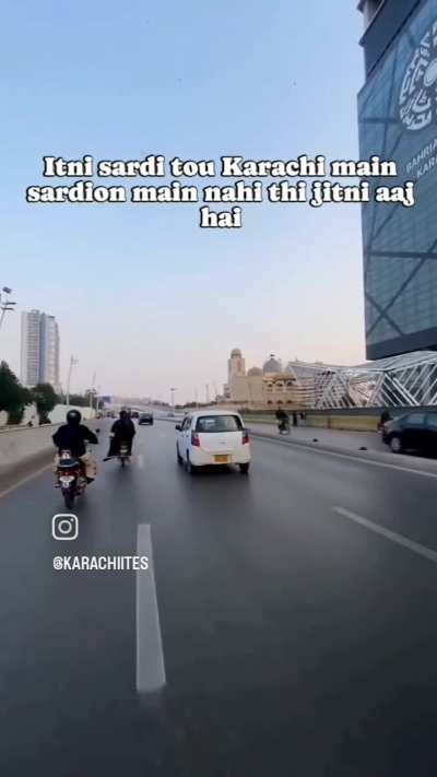 Aaj Sardi q hia Karachi mein 